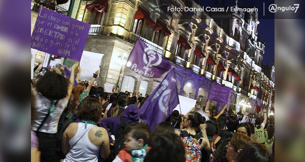 8 de marzo, dos contingentes marcharán al zócalo para “paralizar Puebla”