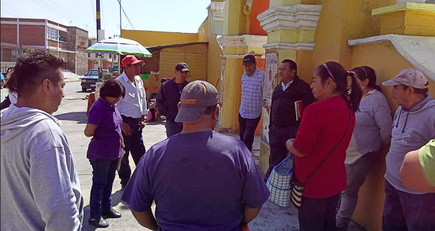  Antorcha gestiona pavimentación de acceso a secundaria en Chiautzingo