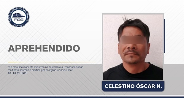 Hombre tratante de menor de edad es aprehendido en Puebla