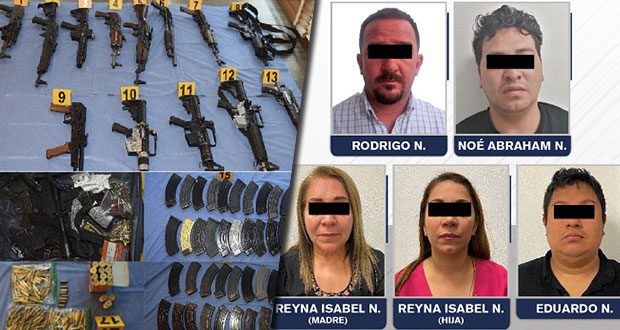 Detienen a banda dedicada a secuestro y robo de vehículos en Puebla