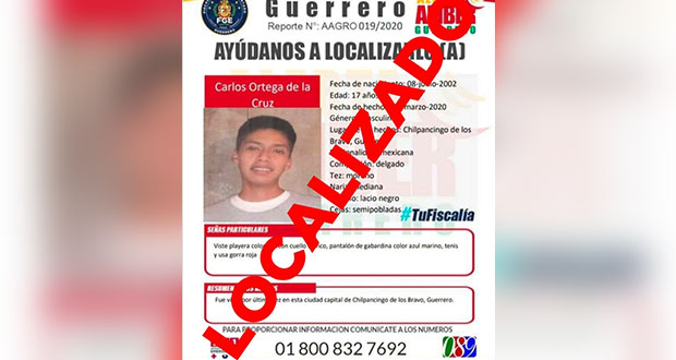 Hijo del vocero de padres 43 normalistas, hallado a salvo: fiscalía