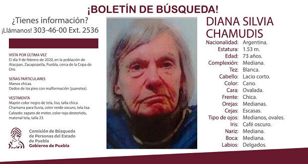 Ayuda a localizar a Diana Silvia; desapareció en Zacapoaxtla