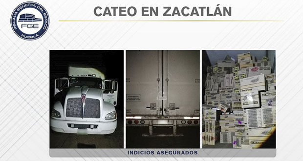 Recuperan tractocamión robado que transportaba abarrotes