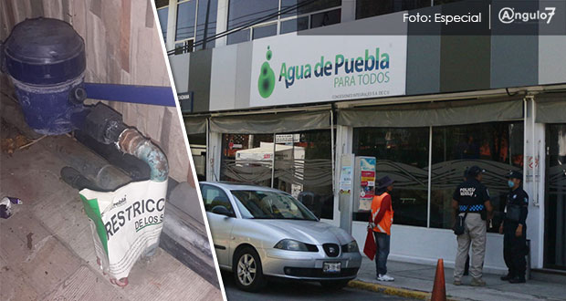 Vecinos de Los Héroes, acorralados por cortes y tarifas de Agua de Puebla