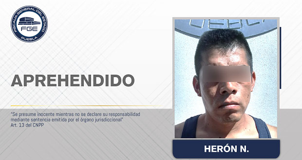 FGE aprehende a homicida de turistas en Cuetzalan