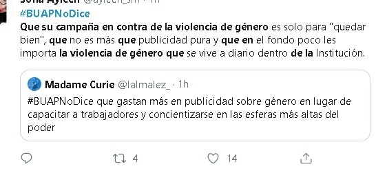 Alumnos posicionan hashtag #BUAPNoDice para denunciar acoso en universidad