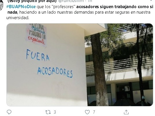 Alumnos posicionan hashtag #BUAPNoDice para denunciar acoso en universidad