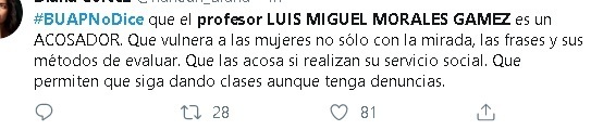 Alumnos posicionan hashtag #BUAPNoDice para denunciar acoso en universidad