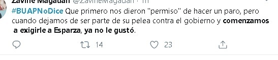 Alumnos posicionan hashtag #BUAPNoDice para denunciar acoso en universidad