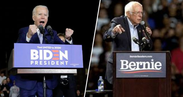 Biden y Sanders avanzan rumbo a candidatura presidencial en EU