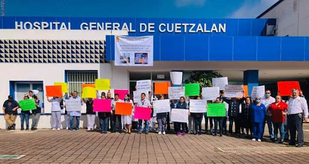 Trabajadores de salud protestan por falta de insumos; se comprarán: Barbosa