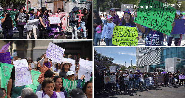En Puebla, 65% de cobertura de medios de la marcha del 8 marzo fue positiva