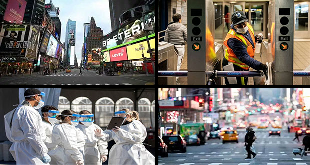 Advierten cuarentena obligatoria en Nueva York por Covid-19