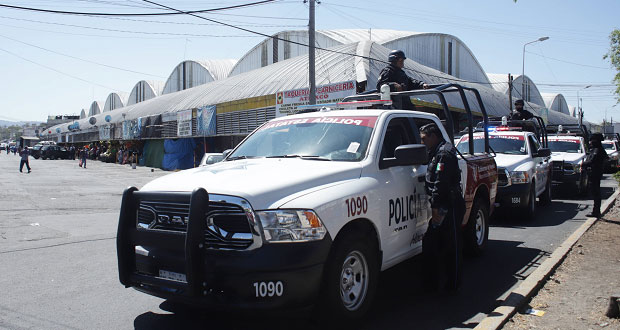 Tras decreto, Policía Estatal hace operatativo en mercado Morelos