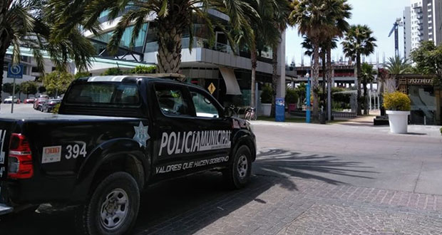 Golpean a hombre acusado de robar en AT&T de Lomas de Angelópolis