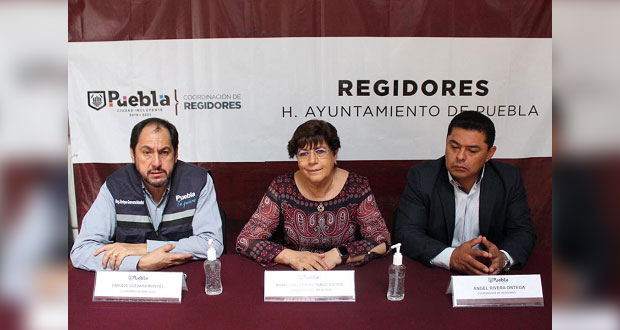 Inician regidores de Puebla jornada de sana distancia