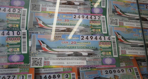 Venta de boletos de rifa del avión llega a 3 tiendas de Puebla