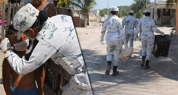 GN recorre calles de Yucatán para promover “Quédate en Casa Ya”