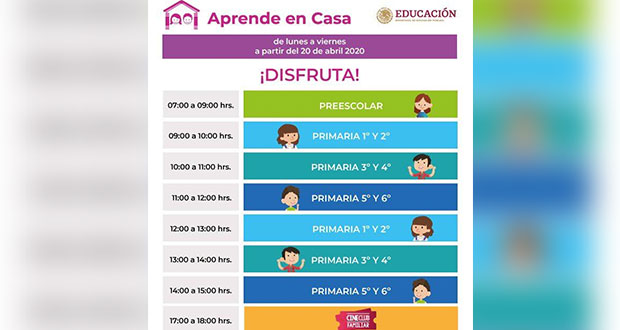 Revisa horarios para sintonizar la tele y tomar clases en casa