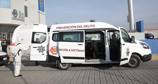 San Andrés sanitiza secretarías de Servicios Públicos y Seguridad