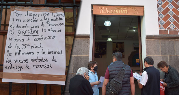 Suspenden entrega de apoyos a adultos mayores en Puebla