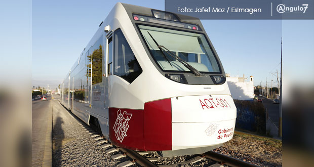 Tren Puebla-Cholula, con 37,881 pasajeros en primer trimestre; 64% más: SCT