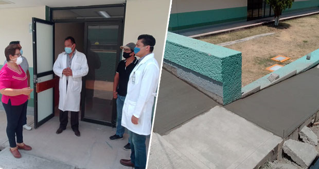 Revisan avance de acceso para área especial en IMSS de Tepexi