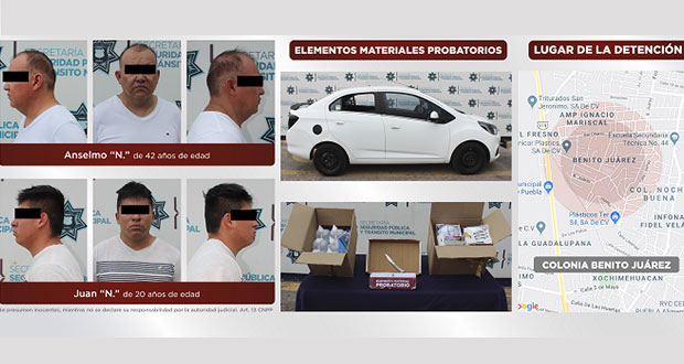 En la ciudad de Puebla, caen dos probables defraudadores