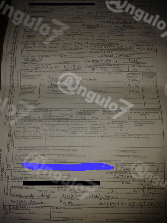 Sin prueba Covid-19, lo internan en Hospital de Cholula, donde muere, acusan