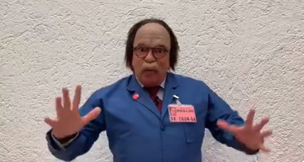 Dr Chunga reaparece con divertido invento para mantener distancia