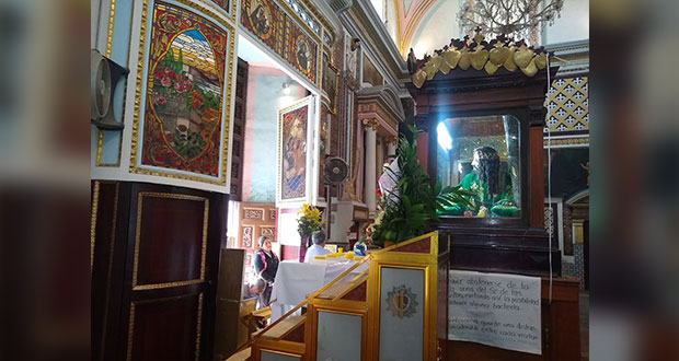 Pandemia paraliza iglesias en Puebla; cierran en Viernes Santo