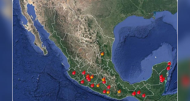 Liquidan 13 y siguen activos 31 incendios forestales en 10 estados