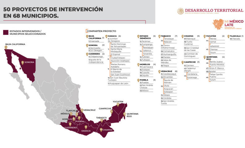 Puebla, San Andrés y Atlixco, en lista para mejoramiento urbano este 2020