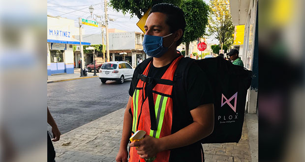 “Plox” entrega comida y verdura a domicilio en Tehuacán por Covid