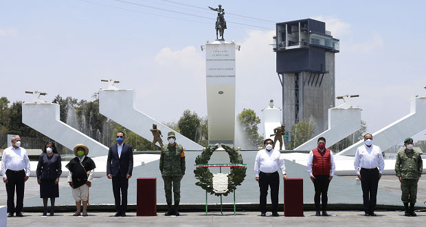 Sin público, conmemoran 158 aniversario de la Batalla del 5 de Mayo