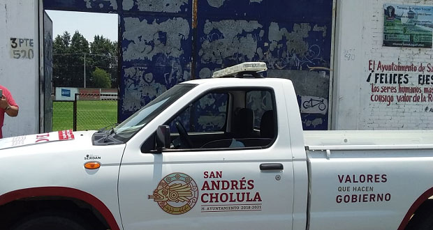 Clausura San Andrés Cholula canchas de futbol por no respetar decreto