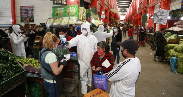 Comuna visita Central de Abasto; descarta casos con síntomas de Covid