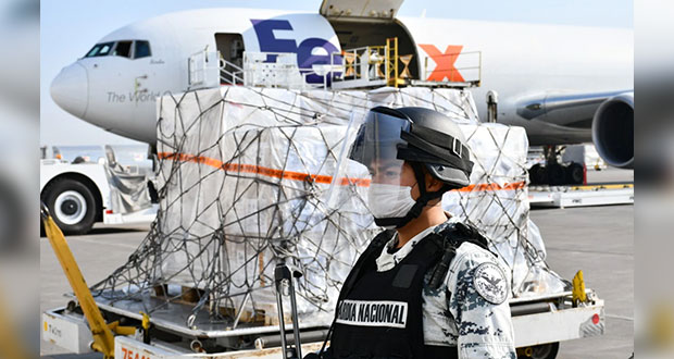 GN custodia traslado de ventiladores de aeropuerto de Toluca a CDMX