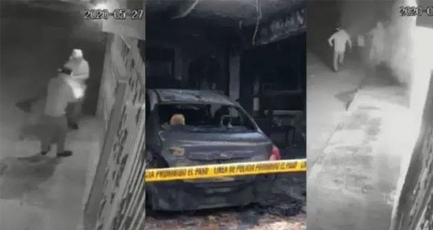 Sujetos queman auto dentro de casa de enfermera en Yucatán