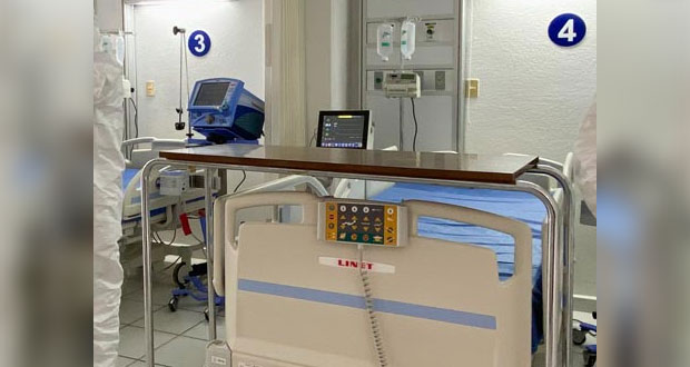 Puebla, con 85% de camas con ventilador disponibles; supera media nacional