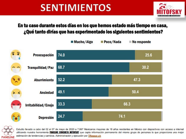 Confinamiento preocupa a mexicanos; 60% ha disminuido sus ingresos