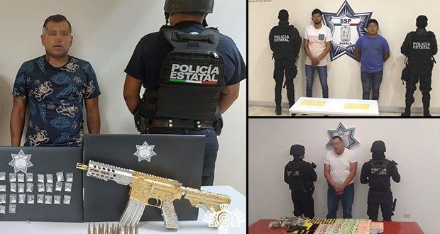 SSP detiene a miembros de tres bandas delictivas en Puebla