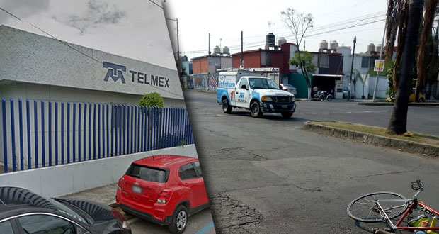 En Bosques de Amalucan, empleado de Telmex atropella a ciclista y se fuga
