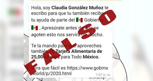 ¡Aguas! Buscan defraudar ofreciendo “Tarjeta alimentaria de gobierno”