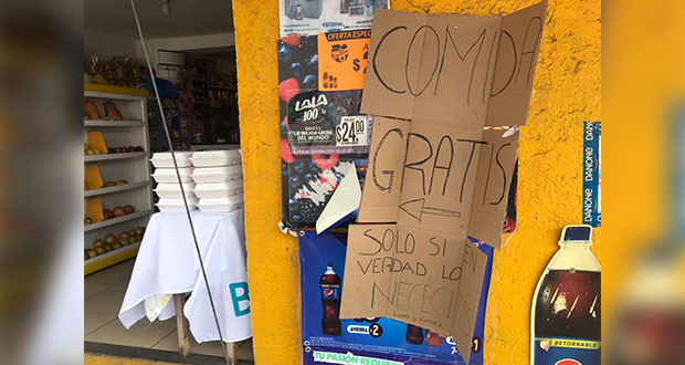 ¡Buenas acciones! Mini super regala comida a los más necesitados