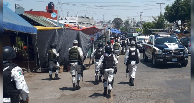 Comuna niega delincuencia en mercado Morelos; mantiene operativo de SSC, SSP y GN