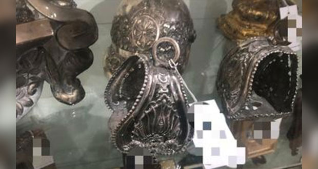 En CDMX, recuperan dos estribos de plata robados a iglesia de Puebla