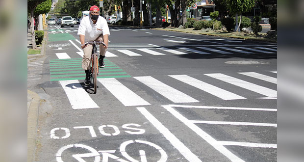 Piden que ciclovías emergentes en la ciudad de Puebla se queden