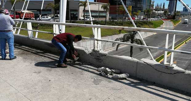 Descartan daño estructural en puente que va a Lomas de Angelópolis