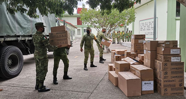 Ejército ha transportado 3,567 toneladas de equipo e insumos médicos